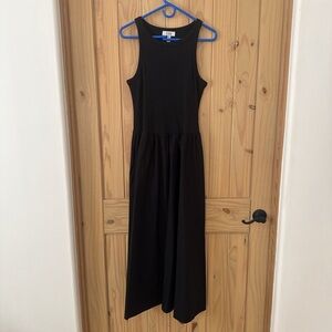 COS Black Contrast Panel Sleeveless Maxi Dress EUC